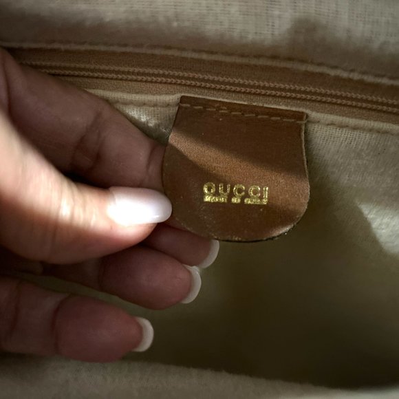 Gucci Leather handbag with Bamboo handle - with Leather Strap - Picture 13 of 16